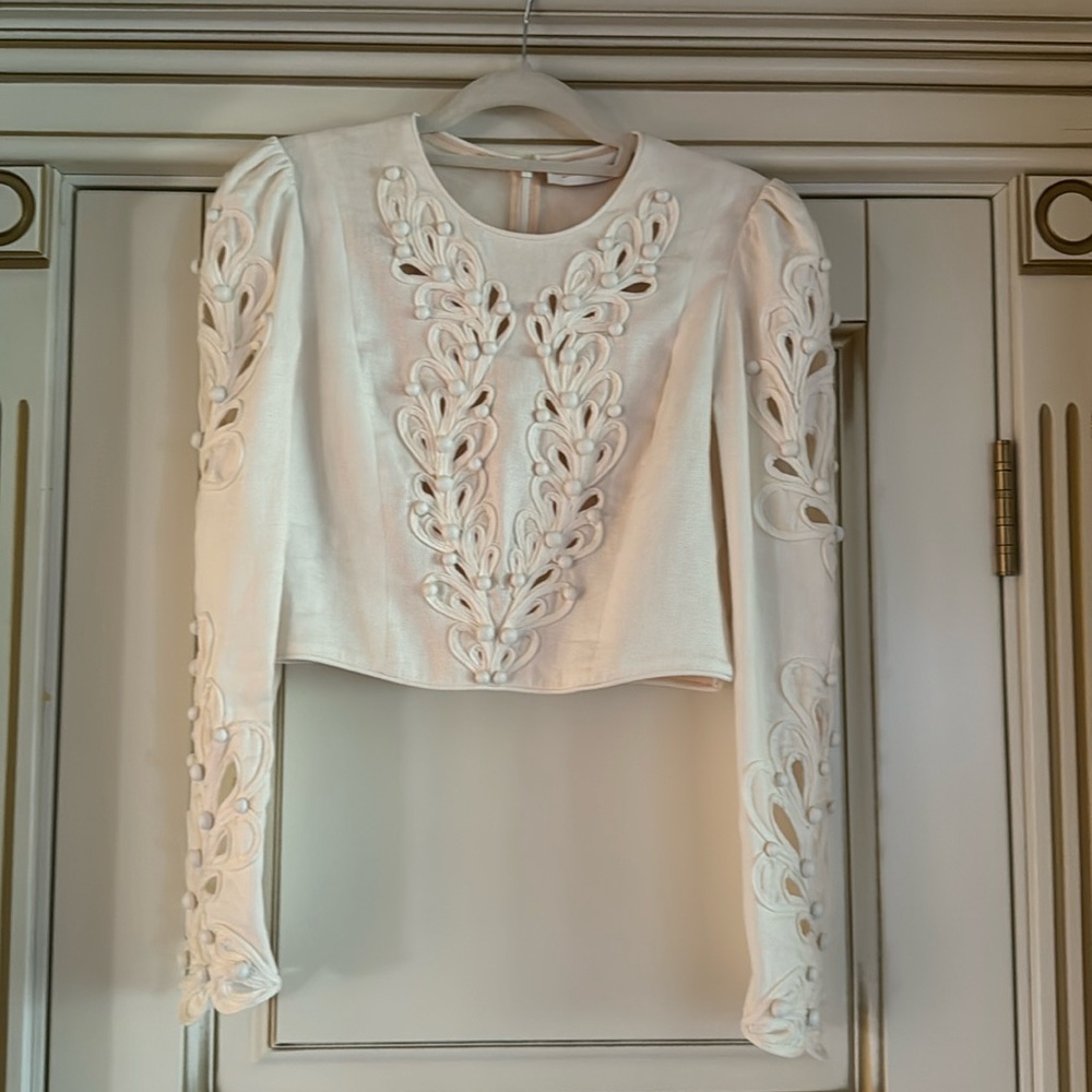 Zimmermann Brightside Rouleaux Top & Mini Skirt Zimm Sz 2 - Picture 10 of 16